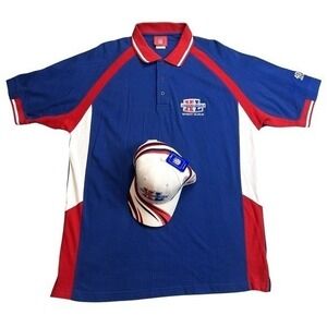 Vintage NFL Shirt & Hat Super Bowl XL 2006 Detroit Size XL Steelers Seahawks